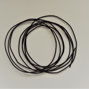 Elektrický kabel s lepeným opletením 1,5 mm, černá s červenou barvou, 1m, Jawa, ČZ