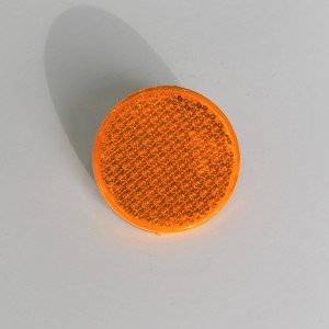 Odrazka oranžový, se šroubem, 60 mm, plast, Jawa, ČZ
