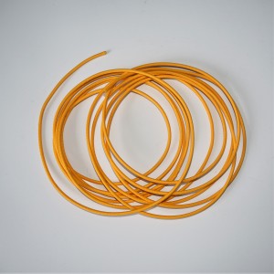 Elektrický kabel s lepeným opletením 1,5 mm, žlutý, 1m, Jawa, ČZ