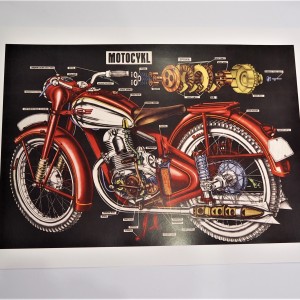 Plakát - Motocykl Jawa