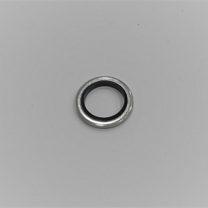 Těsnicí kroužek, pryž-kov, 12,7x18x1,5mm, Jawa 500 OHC