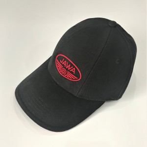 Čepice s kšiltem, logo JAWA, černá