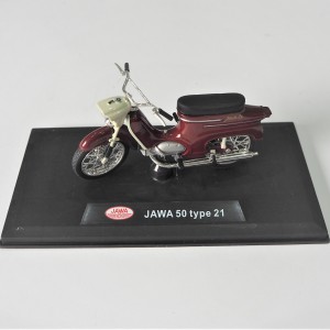 Model Jawa 50 typ 21 (tmavě červená barva)