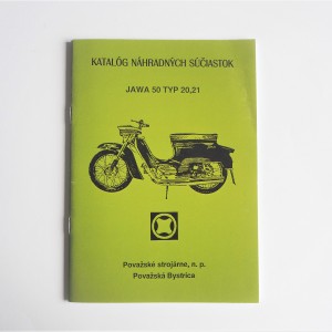 Katalog náhradních dílů Jawa 50 typ 20/21 - formát A5 J.SLOVÁK, 48 stran