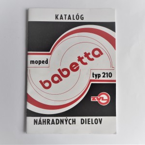 Katalog náhradních dílů Jawa 50 typ 210 BABETTA - formát A4 J.SLOVÁK, 27 stran