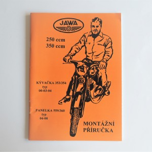 Montážní příručka JAWA KYVACKA 353/354, PANELKA 559/360 - formát A4 J.ČESKÝ, RUŠTINA, 68 stran
