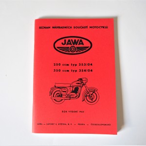 Katalog náhradních dílů JAWA-CZ 250 TYP 353/04, 354/04 - formát A5, J.ČESKÝ, 85 stran