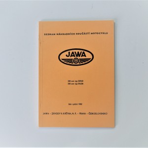 Katalog części zamiennych JAWA 250 typ 559/02, 350 typ 354/06 - J.CZESKI, format A5, 93 stron