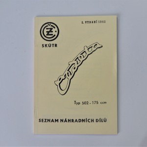 Katalog náhradních dílů ČZ 175/502 - formát A5, J.ČESKÝ, 54 stran