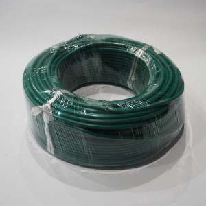 Vysokonapěťový kabel ke svíčce, zelený, plast, 1m, Jawa, ČZ