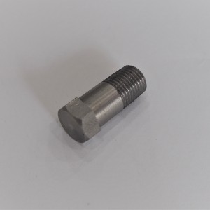 Spodní šroub kluzáku přední vidlice, M10/1x20mm, klíč 11 mm, nerez, Jawa, ČZ