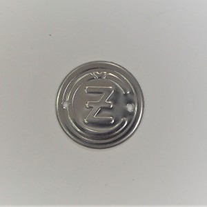 Štítek pro kryt klaksonu s logo ČZ, chromované