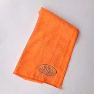 Mikrofasertuch, 30 x 30 cm, orange, Java-Logo
