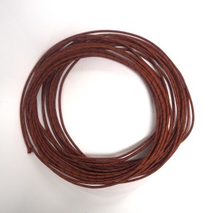 Elektrický kabel s lepeným opletením 1,5 mm, hnědočervený s černou barvou, 1m, Jawa, ČZ