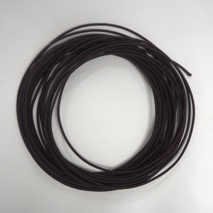 Elektrický kabel s lepeným opletením 1,5 mm, hnědý s černou barvou, 1m, Jawa, ČZ