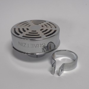 Filtr gaźnika na objemkę, 35 mm, chrom, Graetzin