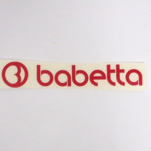 Nálepka BABETTA, 135x25mm, červená, Jawa Babetta