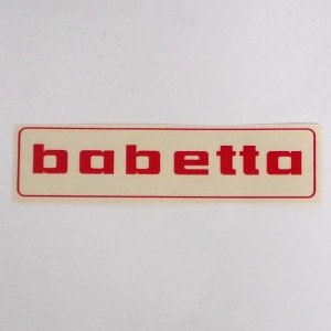 Nálepka BABETTA, 145x37mm, červená, Jawa Babetta