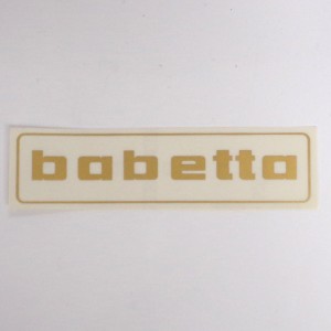 Nálepka BABETTA, 145x37mm, zlatá, Jawa Babetta