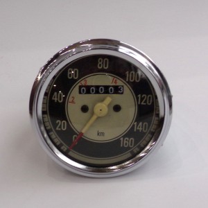 Tachometer, černy, 160 km/h, Jawa Californian, 500 OHC