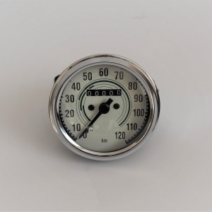 Tachometer, weiß, 0-120km/h, Jawa, CZ 125-175