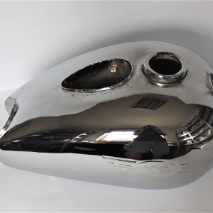 Petrol tank, Jawa 250, 350 Perak, with internal finishing cover