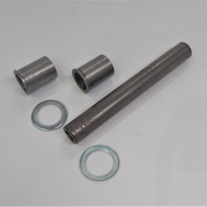 Axle of rear fork with bush,  20x159 mm + washers, long, Jawa, CZ