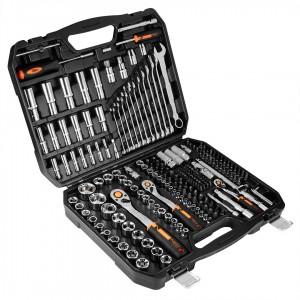 Sada nástrčných klíčů 1/2", 3/8", 1/4", 219 kusů, CrV