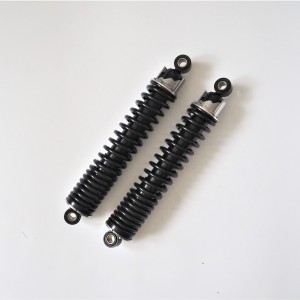 Rear shock absorber, black spring, 2 pieces, Jawa 634-640