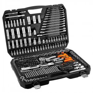 Set of socket spanners 1/2", 3/8", 1/4", 300 pcs. , satin