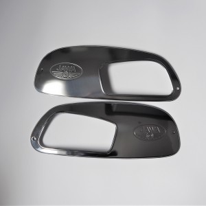 Sidecovers for fuel tank, chrome, Jawa 634 type 1