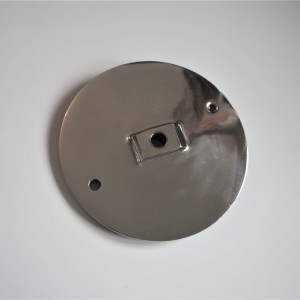 Brake cover, front, polished, Jawa 500 OHC 00, 01