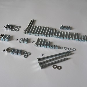 Screw set for engine,zink, Jawa 175/356, CZ 125-175 type 450/453/470/473/501/502/505
