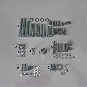 Screw set for engine, zink, Jawa 50 type 20