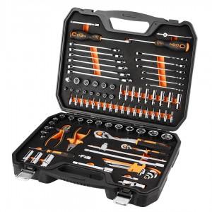 Sada nástrčných klíčů 1/2", 1/4", 95 kusů, CrV, EVA pěna