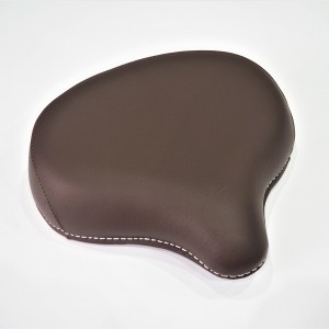 Seat front, half-leather, dark brown