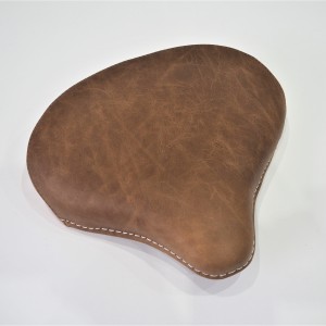 Seat rear, retro leather, brown