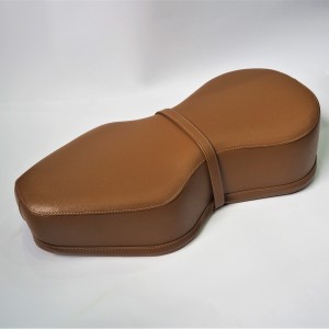 Seat, leatherette, light brown, Jawa, CZ