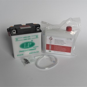 Motorcycle battery LP, 12x13x6cm, 6V-11Ah