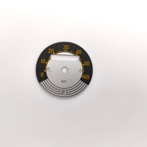 Speedometer plate KOMAR (2) 0 - 60 km/h