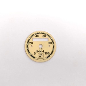 Speedometer plate SHL 0 - 100 km/h