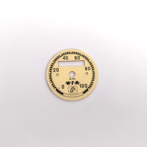Speedometer plate WFM 0 - 100 km/h