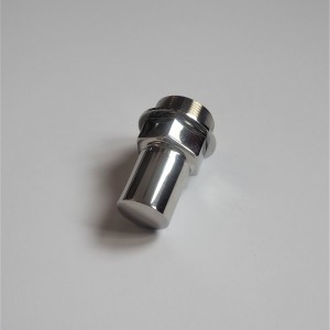 Blind nut on the motor head, stainless steel, polished, Jawa 500 OHC 01, 02