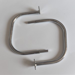 Side handrail, right left, chrome, Jawa 634-640