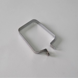 Clip for chain cover rubber sleeve, rear, chrome, Jawa 634-640