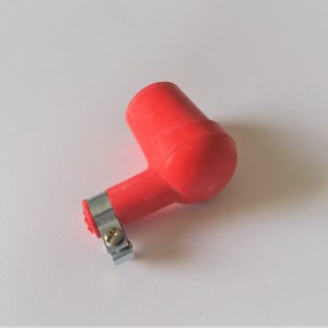 Spark plug connector GYK, red rubber, Jawa, CZ