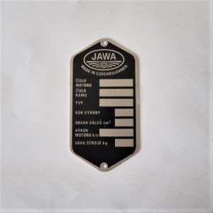 Type label, Jawa Panelka