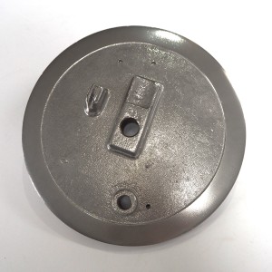 Bremsdeckel, Original, elektrochemisch poliert, Jawa Kyvacka