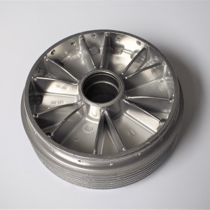 Wheel center, original, electrochemically polished, Jawa Panelka