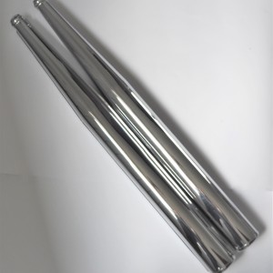 Exhaust silencer, 1020mm/300mm, chrome, Jawa 634-640